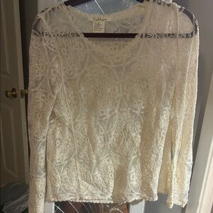 Solitaire Ivory Lace Blouse